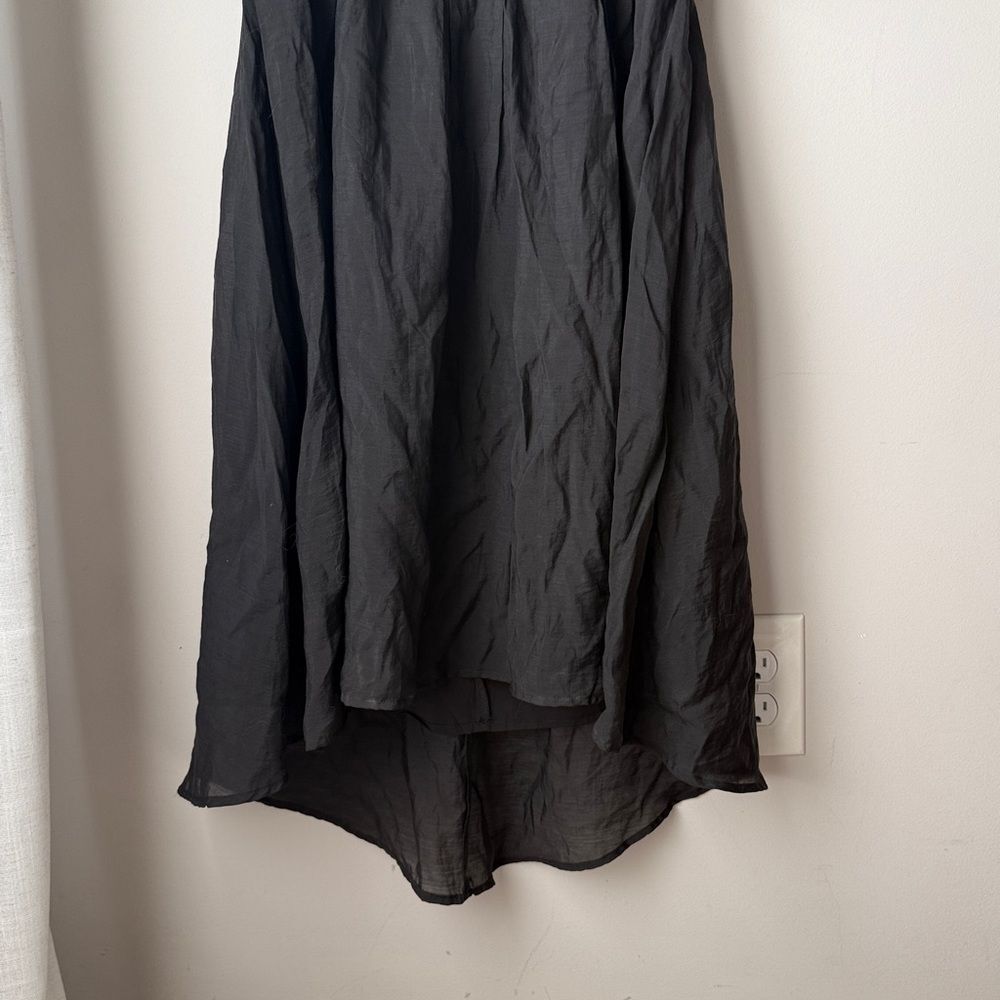 ASTR The Label Black Off Sleeve High Low Square Neck Babydoll Dress - Picture 5 of 9